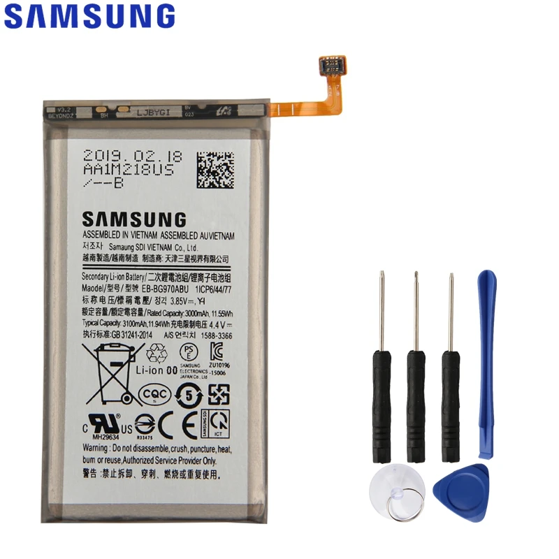 Samsung Oriģināls EB-BG970ABU Akumulators Samsung Galaxy S10e S10E S10 E SM-G9700 Patiesu Nomaiņa Tālruņa Akumulatora 3100mAh