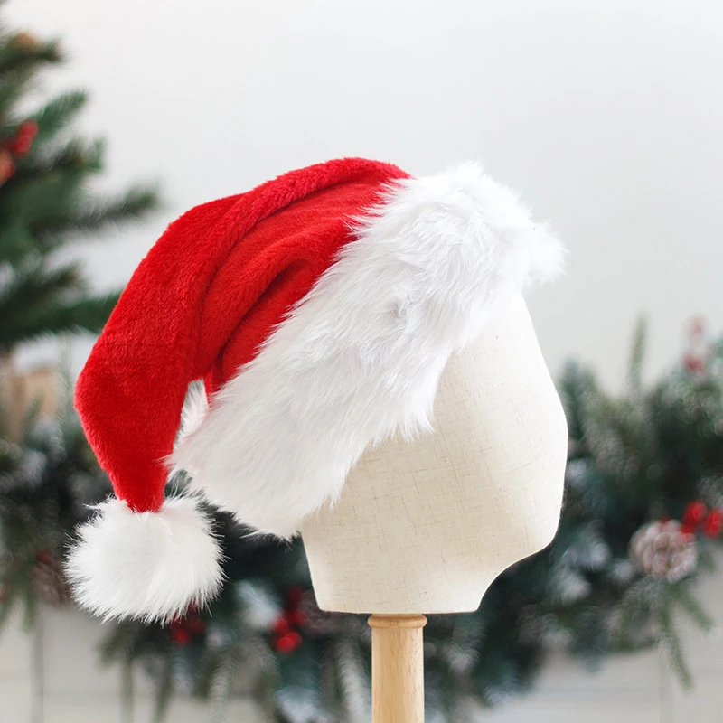 Ziemassvētku Cepures Cepures Santa Claus Ziemassvētki Klp Ziemassvētku Dāvanu Jaunajā Gadā, Mīksts, Silts Plīša Sieviešu Cepuru Modes Aksesuāru