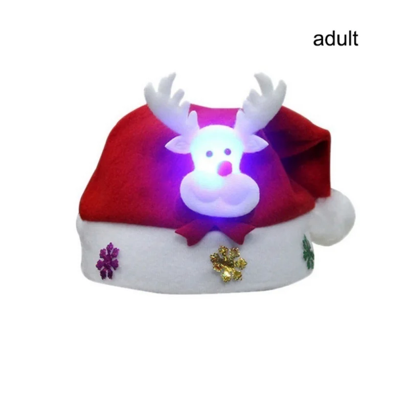 LED indikators iedegas Ziemassvētku Cepuri Mirdzumu Puse Cepures Apdare Piederumi