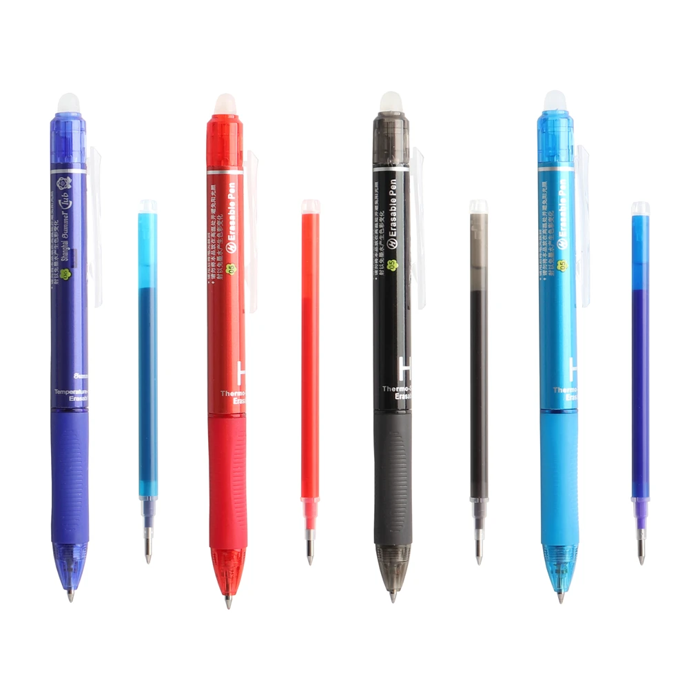 10PCS Izdzēšami, Pildspalvas Uzpilda Ar 1GB Dzēšgumiju Un 1GB Izdzēšami Pildspalvu 1Set Gēla Pildspalvas Skolai, Biroja Piederumi, Kancelejas un Dāvanu Pildspalvu