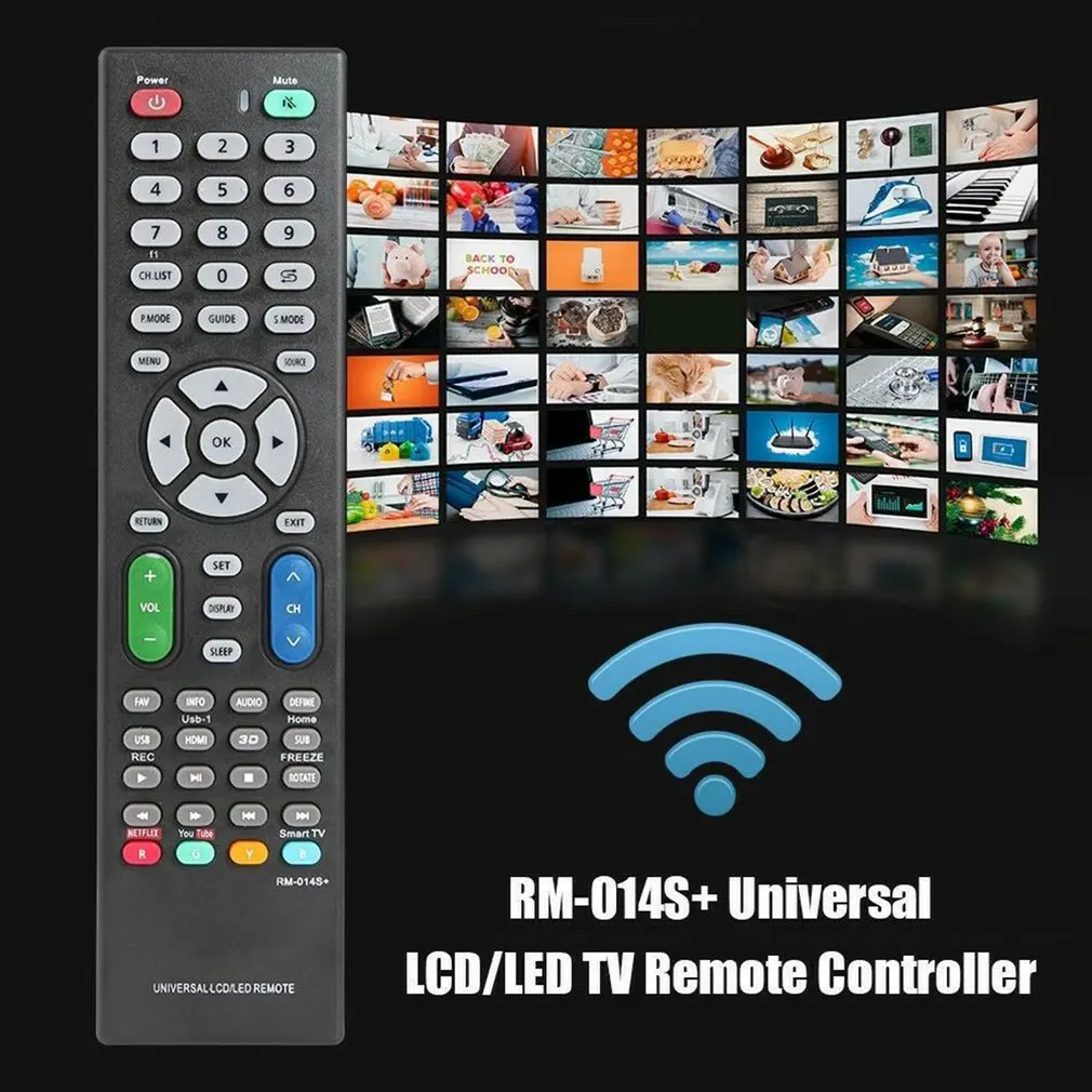 1PC Smart TV Tālvadības Televīzijas Nomaiņa Slēdzis RM-014S+ Universal LCD LED Sadzīves Skatīties TV Piederumi