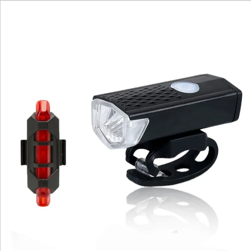 USB Lādējamu Velosipēds Gaismas MTB Velosipēda Priekšējā Atpakaļ Aizmugures Taillight Velo Drošības Brīdinājuma Gaismas Ūdensnecaurlaidīgs Velo Lukturi Flashligh 3