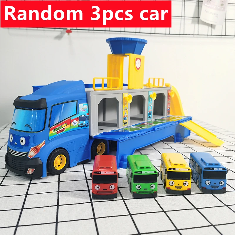 Karikatūra Tayos Maz Autobusu Konteineru Kravas Glabāšanas Kaste Autostāvvieta Ar 3 Pull Atpakaļ, Mini Auto, Rotaļlietas, Bērnu Dzimšanas Dienas Dāvanas 3