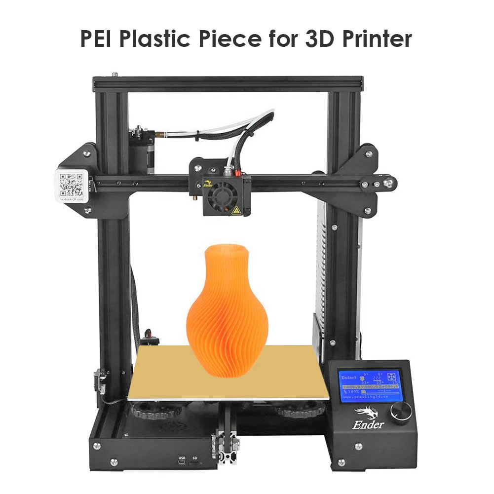 PEI Lapa Matēta 3D Printeri PEI Lapa Polyetherimid 305/254/235/157/150/120mm 3D Printeri, Veidot Virsmas Polyetherimide 3