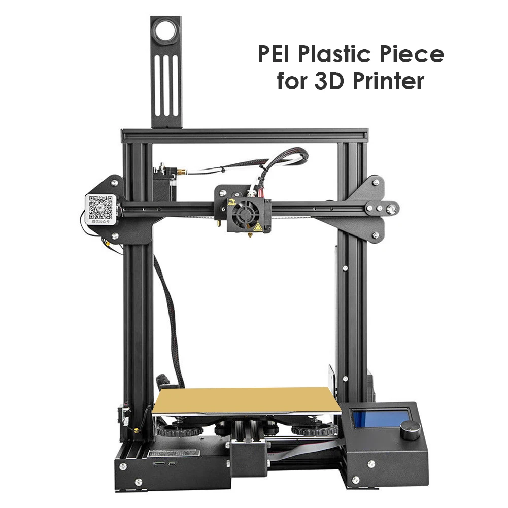 PEI Lapa Matēta 3D Printeri PEI Lapa Polyetherimid 305/254/235/157/150/120mm 3D Printeri, Veidot Virsmas Polyetherimide 5