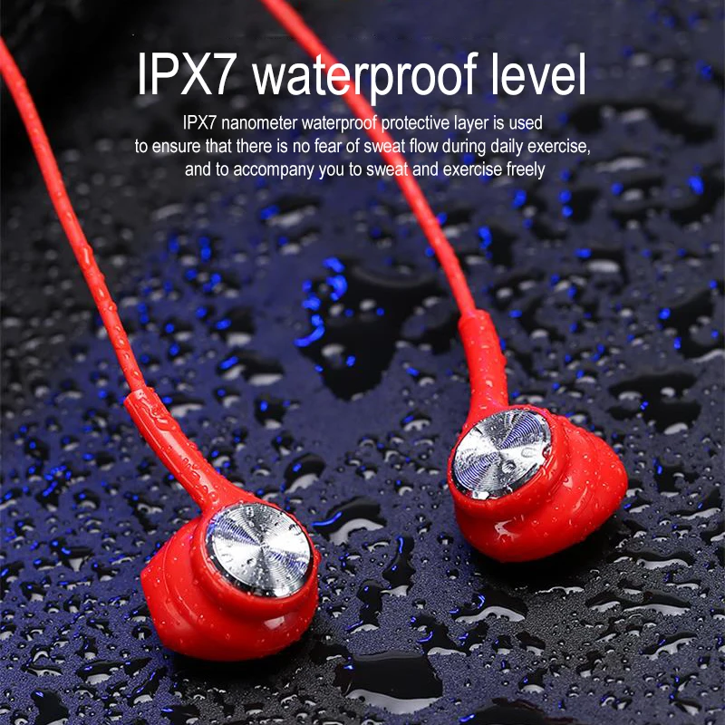 Jaunu Magnētisko Bluetooth Austiņas Bezvadu Stereo Sporta Austiņas IPX7 Ūdensizturīgs Neckband Austiņas ar Mikrofonu priekš iphone xiaomi GT