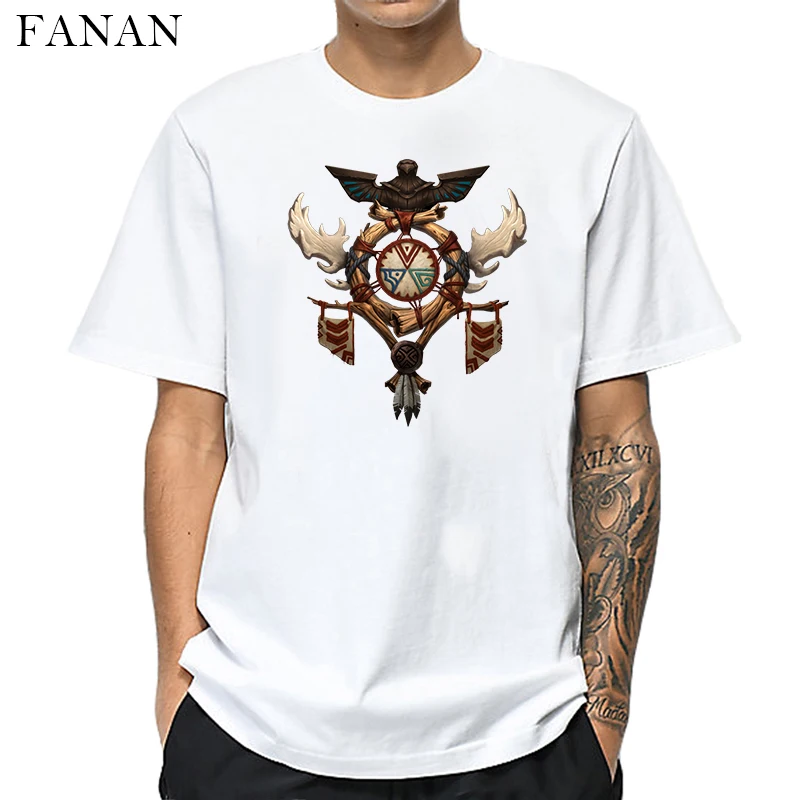 2020. gada Vasaras Vīriešu T krekli Drukāt Modes World Of Warcraft Spēle Tshirt Harajuku Balts Īsām piedurknēm Street Wear T-krekli, Topi, t-veida