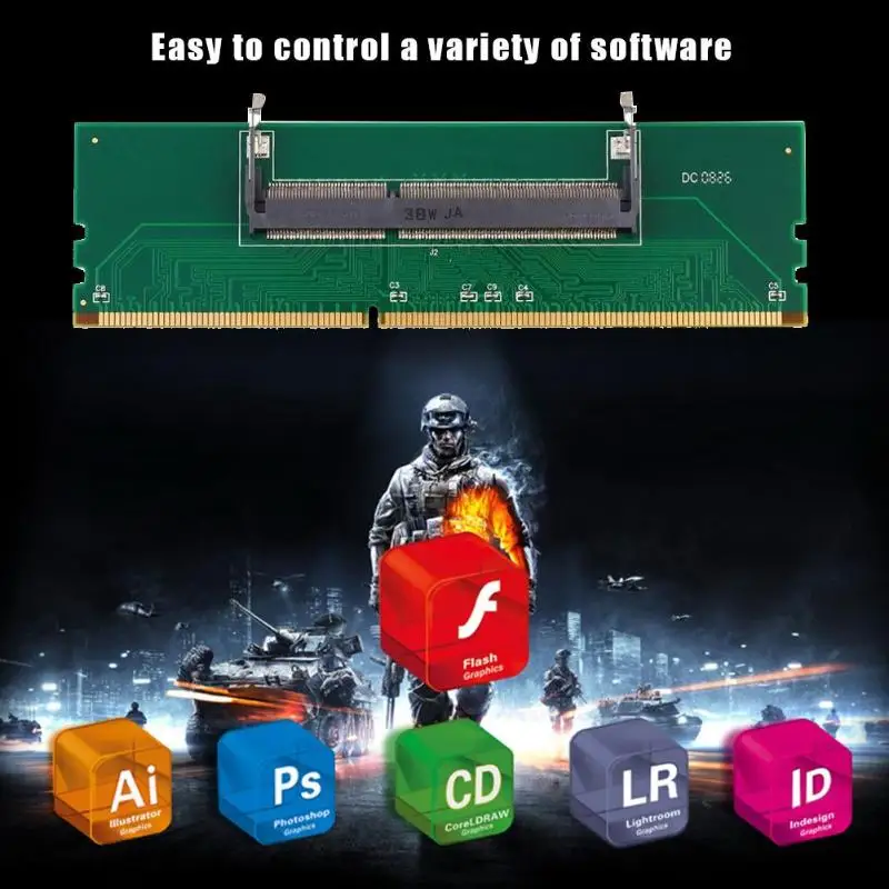 DDR3 Notebook, Laptop datora Atmiņas Adaptera Karti 200-Pin SO-DIMM ar DATORU, 240-Pin DIMM DDR3 Savienotājs