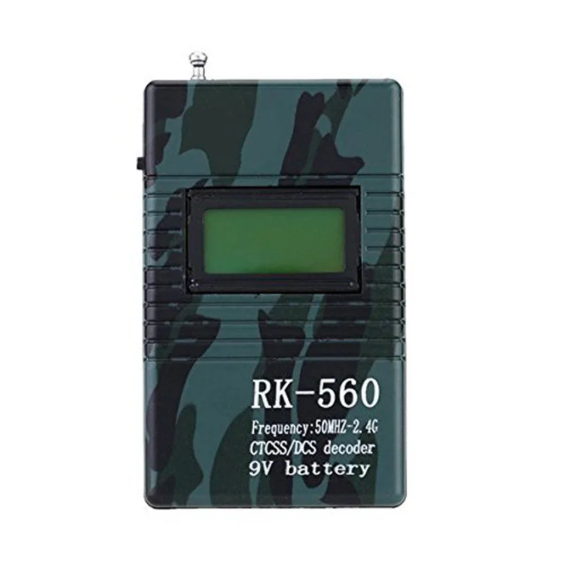 RK560 Portatīvo Rokas Frekvences Mērītājs DC Dekoders CTCSS Radio Frekvenču Counter Testeri Monitors 2-Way Radio 