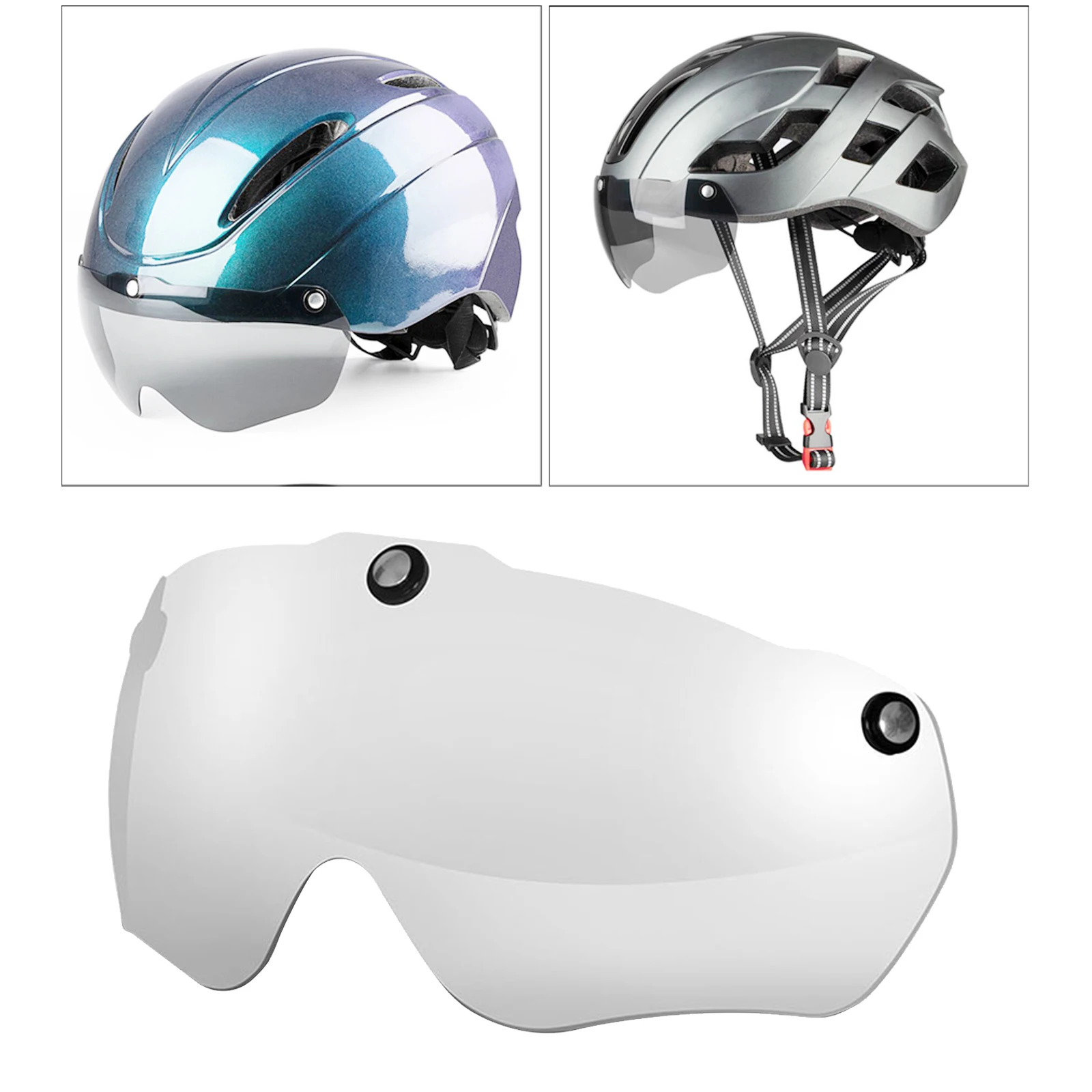 UV-Protect Aizsargbrilles Nomaiņa Objektīvs bicycleAnti-Ietekmes Ķivere Acu Vairogs Velosipēdu Triatlona Magnētisko Sejsegu Piederumi 5
