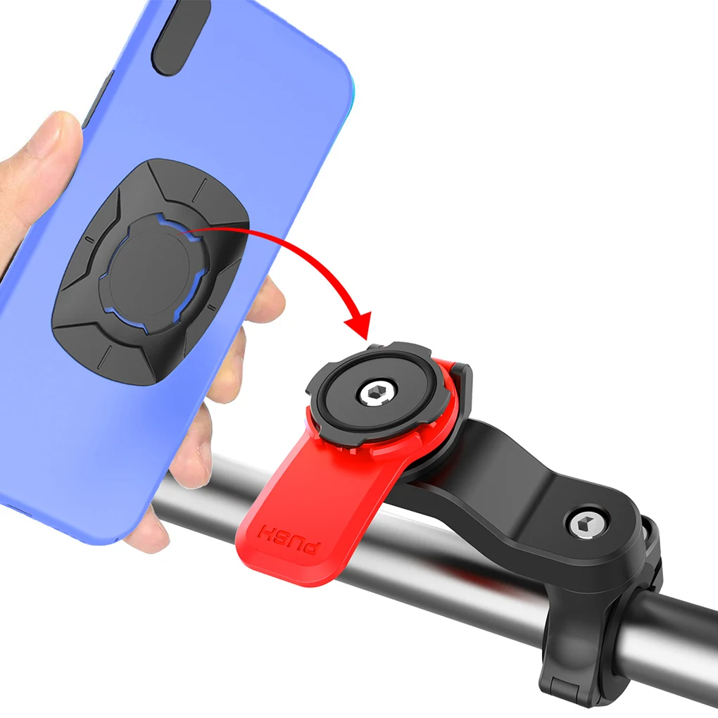 Universālais Motocikls, Velosipēds Tālruņa Turētāja Statīvs ir Regulējams 360 Grādos, Moto, Velo Stūres Kronšteina Leņķis Xiaomi iPhone 0