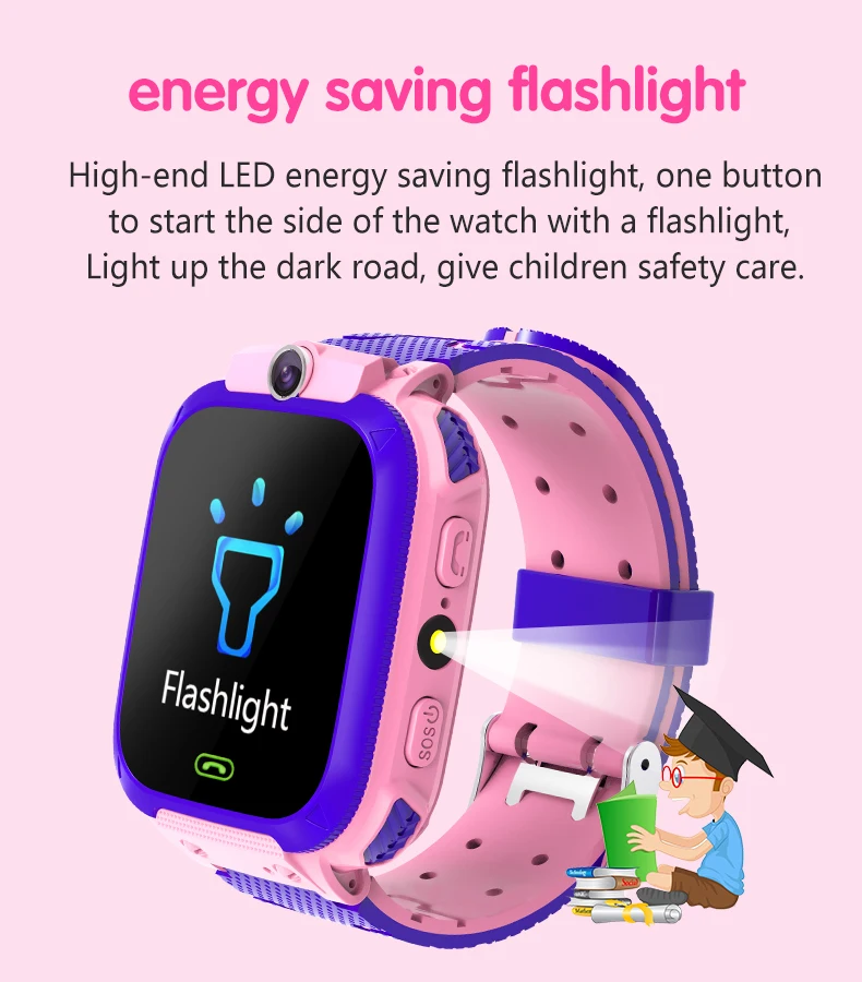 Q12 Kids Smart Watch SOS Tālruni, Skatīties Smartwatch Bērniem 2G Sim Kartes Smart Tālrunis IP67 Waterproof Bērnu Smart Watch Pulkstenis Dāvana