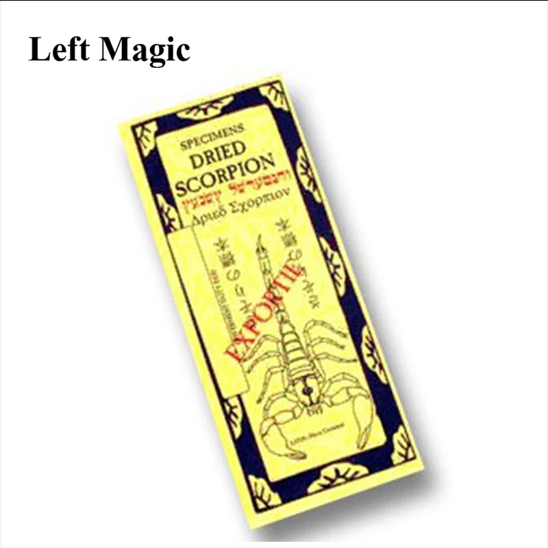 Žāvēti Scorpion Pārsteigums, Burvju Triki, Grabošs Scorpion Sveicieni Kartes Magia Slēgt Puse Veidojums Aksesuārus Šoks Smieklīgi