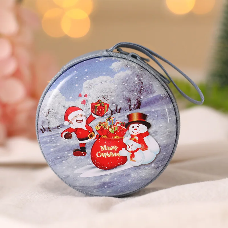 2gab Santa Claus, Sniegavīrs Mainīt Maku Austiņas Glabāšanas Seifa Priecīgus Ziemassvētku Jaunā Gada Dāvanu, Ziemassvētku Eglītes Rotājumu Kulons 5