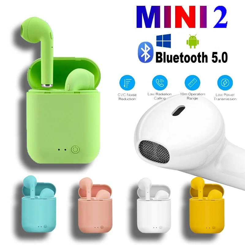 I7 Mini2 TWS Bluetooth austiņas Bluetooth 5.0 Austiņas Matēts Earbuds Uzlādes Lodziņā Austiņas, Bezvadu Austiņas, lai xiaomi iphone