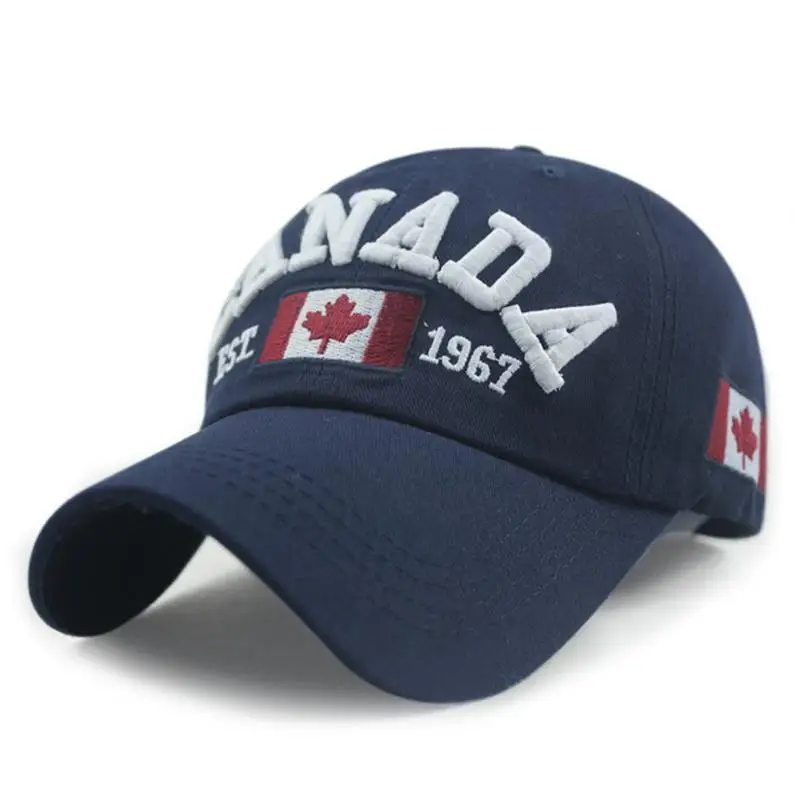 2021Cotton Gorras Kanāda Beisbola cepure Karogu, Kanāda Snapback Cepure Adjuatable Mens Beisbola Cepures Cepures