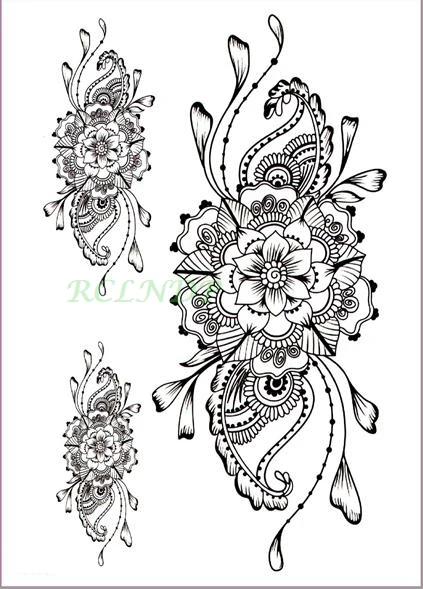 Ūdensnecaurlaidīgus Pagaidu Tetovējumu Uzlīmes ziedošām puķēm totem tatto uzlīmes flash tetovējums viltus tetovējumi, lai meitenes, sievietes, vīrieši
