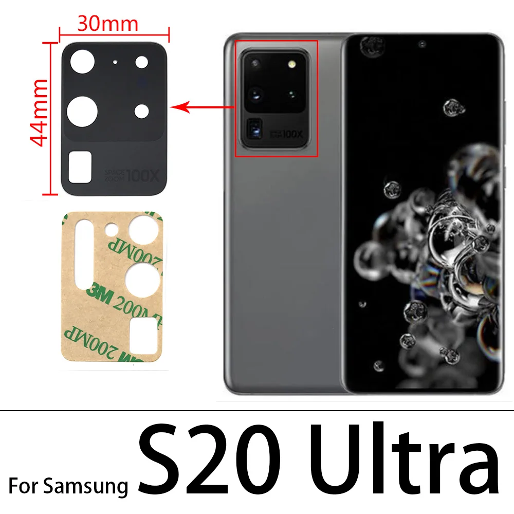 2gab Aizmugures Aizmugurējo Kameru Stikla Objektīvs Samsung S10e S10 S20 fe Plus Ultra, Ņemiet vērā, 10 Lite M31s A12 A21 A30s A42 Ar Uzlīmi
