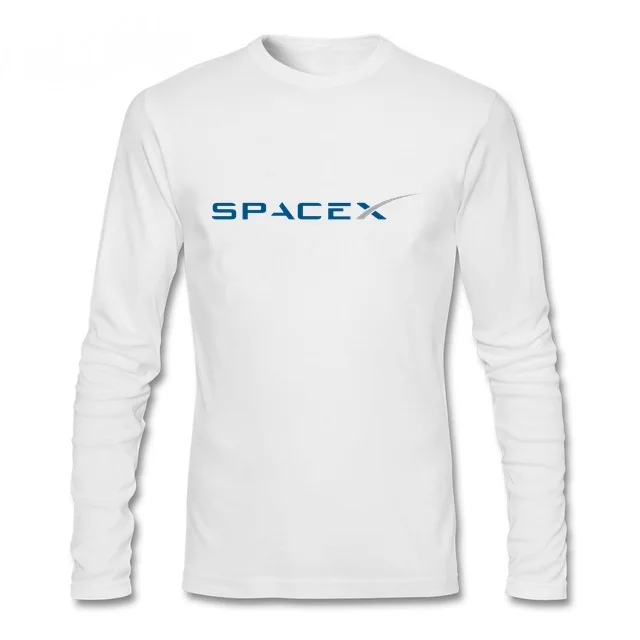 Vīriešu tshirts ELON MUSK VENTILATORS KOSMOSA ZINĀTNES t-krekls jaunatnes iela pulovers tees SpaceX vīriešu garām piedurknēm t krekls hombre topshirt