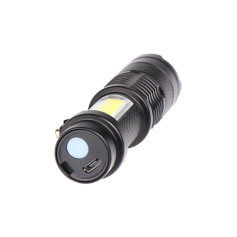 Iebūvēts Akumulatora Uzlādes ar USB LED Lukturīti XP-G, Q5 COB LED Zoomable Ūdensizturīgs Taktiskās Lāpu Spuldzes Laternas Kempings