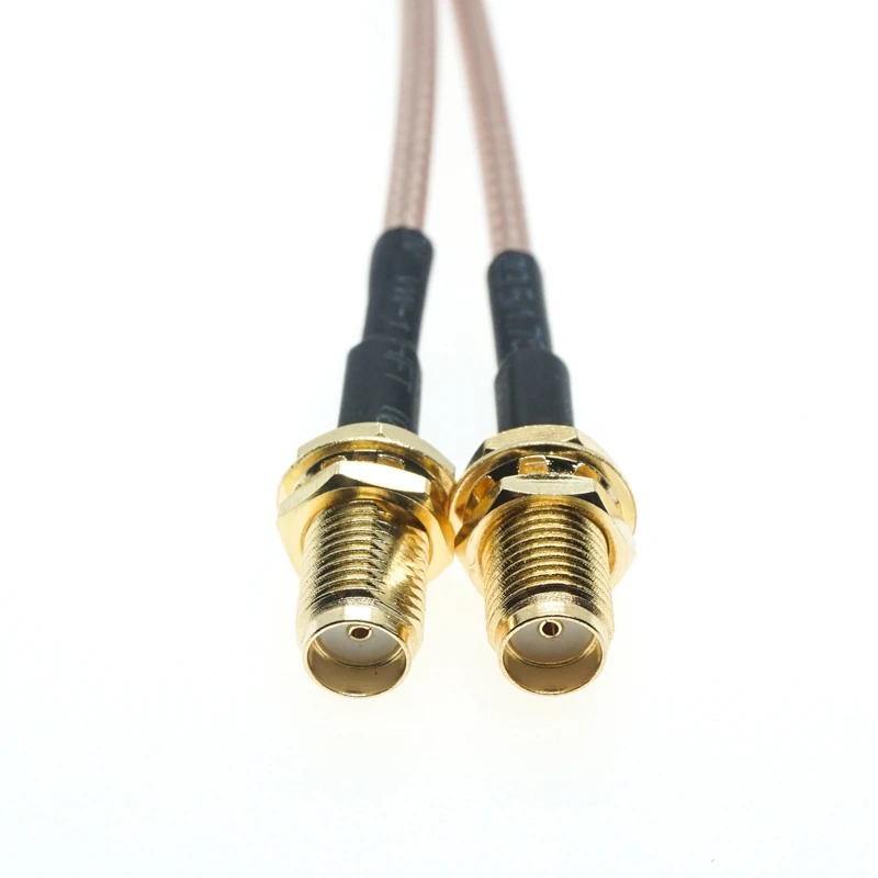 SMA Male Spraudnis 2X SMA female RF Kombains koaksiālais kabelis Y tipa sadalītājs bize RG316 1