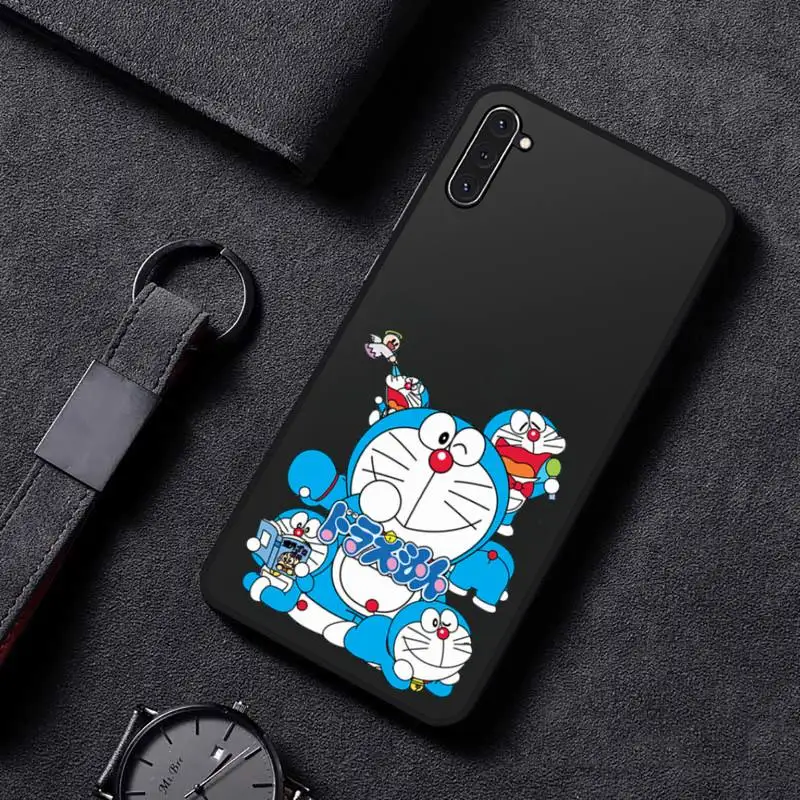Cute Karikatūra Doraemon Robots kaķis Telefonu Gadījumā Samsung A21S A32 A51 A52 A71 A50 A12 S10 S20 S21 Plus Ultra Fe 3
