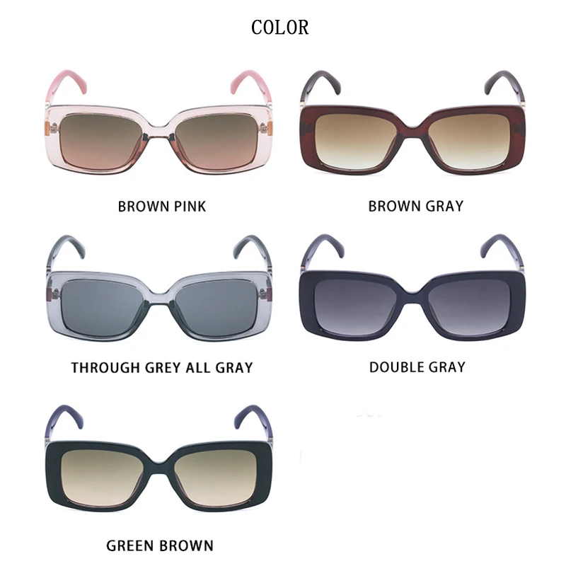 Modes Klasika Laukumā Saulesbrilles Sieviešu Zīmola Dizainere Luksusa Brilles Sievišķīgi Melnā Taisnstūra Superior Komfortu Ieplests