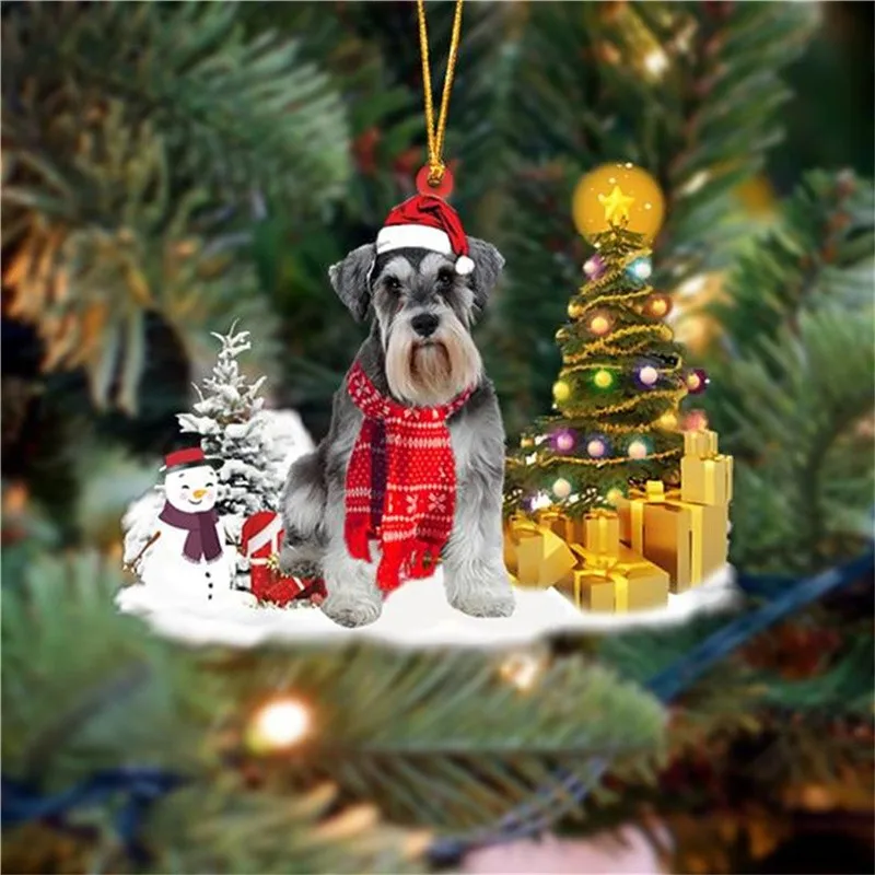 1PC Koka Ziemassvētku Suns Gudrs Karājas Cepuri, Suns Ziemsvētki Koks Kuloni Rotas Bērniem Dāvanu DIY Koka Amatniecības Ziemassvētku Puse Apdares