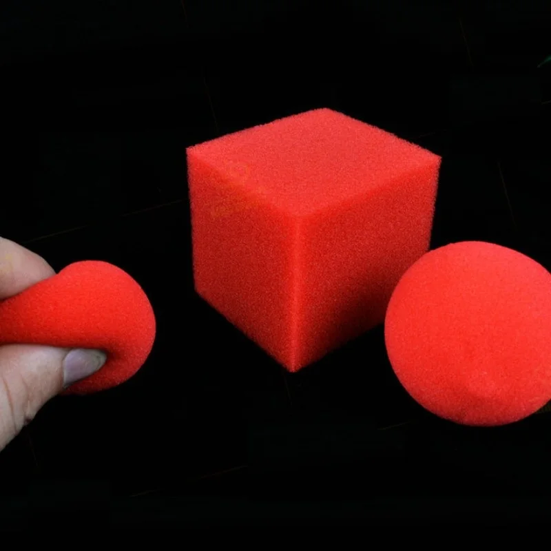 1 Blokā/cube 2 Sponge Bumbiņas 1set Burvju Triki, Burvju Butaforijas parādīt Klasiskā Ilūziju burvju Slēgt Ielas YH2313 1