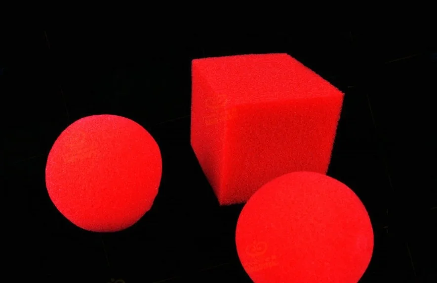 1 Blokā/cube 2 Sponge Bumbiņas 1set Burvju Triki, Burvju Butaforijas parādīt Klasiskā Ilūziju burvju Slēgt Ielas YH2313 3