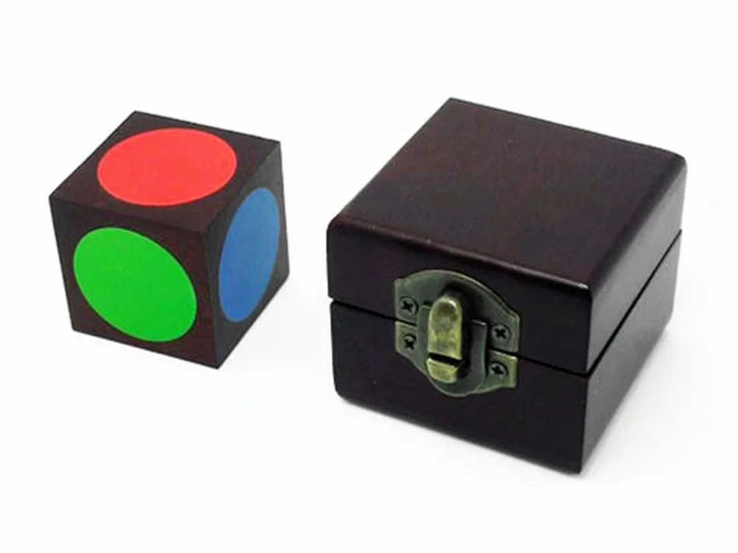 Ental Cube Tālvadības Indukcijas Dice Prognozes Krāsu Burvju Triki Veidojums Mentalism Close up Magic Ilūzijas Burvis Posmā
