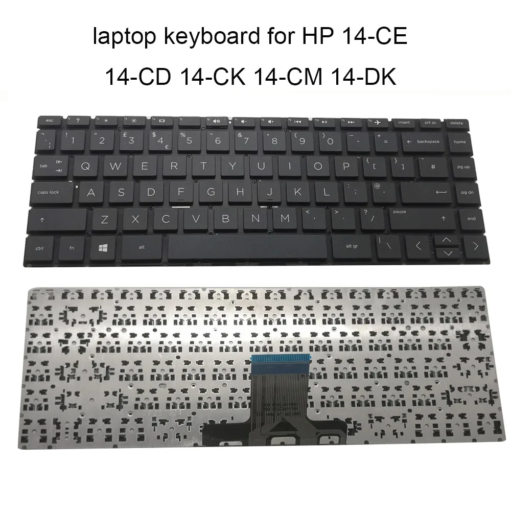 Klēpjdators Nomaiņa Klaviatūras HP Pavilion 14-CE notebook PC AK tastatūras 14-CD CK 14M-CD 14-DQ 14-DK 14-CE000 Britu Versija
