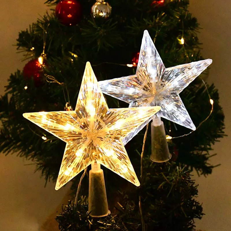 Ziemassvētku Eglīte Cilindrs Zvaigžņu Gaismas Ziemsvētki Koks LED Zvaigžņu Nakts Lampas, Ziemassvētku Rotājumi Festivāls Puse Jauno Gadu Mājās DIY Rotājumi