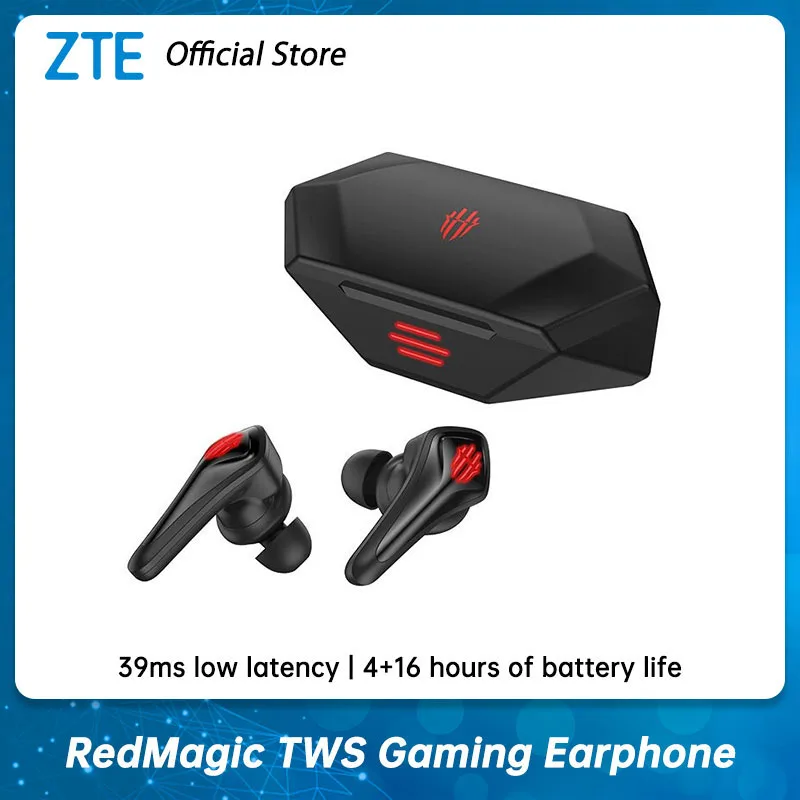 RedMagic TWS Spēļu Austiņas Bezvadu Bluetooth Austiņas Redmagic Cyberpods par RedMagic 5G 5S Earbuds 39ms zema latentuma 0