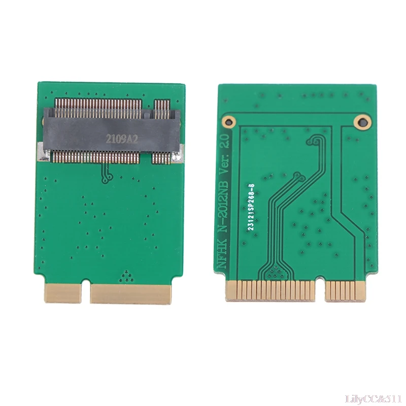 M. 2 NGFF SSD 17+7 Pin Adapter Card Padome Macbook AIR 2012. gada A1466 A1465 4