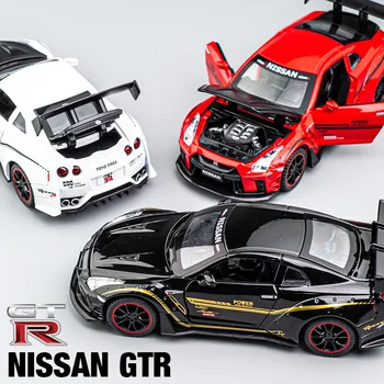 1:32 Nissan VTN R35 Sporta Auto Simulācijas Sakausējuma Auto Die-casting Sacīkšu Modelis Bērnu Apdare Kolekciju Modelis Rotaļlietas 0