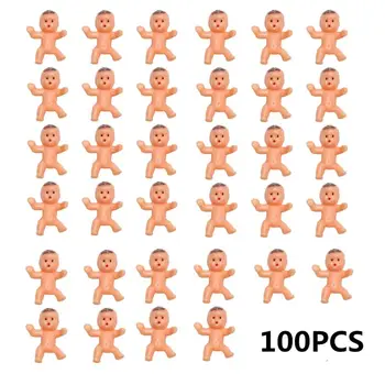 100gab 1Inch Mini Plastmasas Bērnu Labā Piederumi Bērnu Duša un Ice Cube Spēle JUN-24
