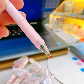 1gb Kawaii Cinnamonll Plāksteris Nospiediet Pildspalvu Studentu Karikatūra Meitene Sirds Metāla Klipsi Pildspalvu Anime Rotaļlietas Meitenēm