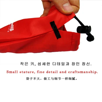 1GB Āra telts piederumi karabīne nagu siksniņa Uzglabāšanas Soma Melnā un sarkanā krāsā