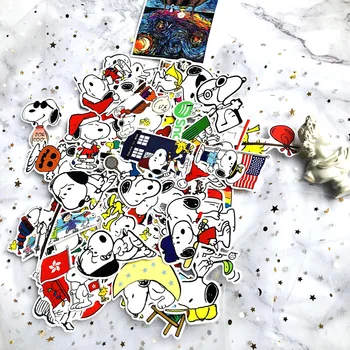20/50/60PCS Karikatūra Anime Snoopy Uzlīmes Deco Motocikla Ķivere Koferi Ģitāru Ūdensizturīgs Mazulis, Rotaļu Dāvanu Grafiti Uzlīme