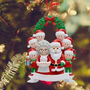 2022 Personalizētas Ziemassvētku Kuloni Tukšu DIY Ģimenes Locekļiem Nosaukums Piekārtiem Rotājumi Ziemassvētku Apsveikuma Ziemassvētku Eglīte Apdare