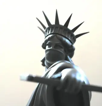 37cm Sveķu Statuja Skulptūru Banksy Brīvības Statuja Bomber Kolekciju Mūsdienu Rotaslietas Figūriņas Mājas Dekori Aksesuāri