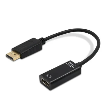 4K DisplayPort Uz HDMI-saderīgam Pārveidotāja Adapteris Displeja Ports Male DP Sieviešu HD TV Kabelis, Adapteris, Video, Audio PC TV
