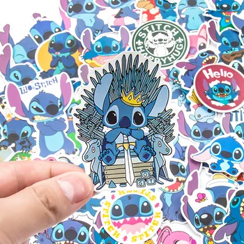 50GAB Karikatūra Anime Stitchs Gudrs Uzlīmes Ūdensizturīgs Bagāžas Ģitāra Tālrunis Klēpjdatoru Grafiti Deco Smieklīgi Uzlīmes, Bērns Klasisks Rotaļu