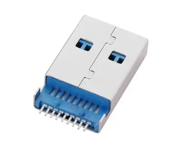 5gab/daudz USB 3.0 Tipa Vīriešu 9 Pin SMT SMD 2 Pin DIP PCB montāža Spraudsavienojumu