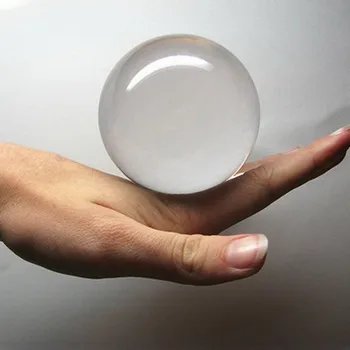 80 mm Akrila Sazinieties Žonglē Bumbu Burvju Triki Kristāla Ultra Clear Akrila Bumbu Manipulācijas Žonglē bumbiņas puse 0