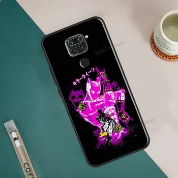 Anime JoJo Killer Queen Phone Gadījumā Xiaomi Redmi Piezīme 10 9 Pro 9S 8T 8 Pro Coque Par Redmi 9 9A 9C 8A 9T K40