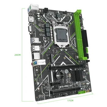 ATSLĒDZNIEKS B75 Mātesplati LGA 1155 Set Komplekts ar 8G(2*4) DDR3 Darbvirsmas Atmiņas 1600 NGFF M. 2 USB3 SATA3.0 Micro-ATX B75-PRO ASV