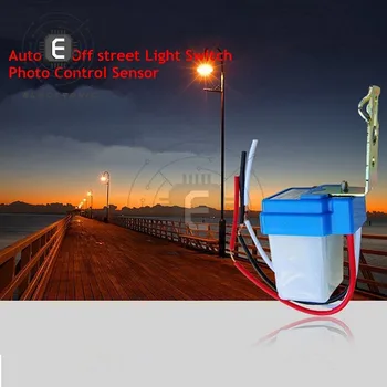 Automātiskā On Off Fotoelements Ielas Lampas Gaismas Slēdzi Kontrolieris 12V/24V/220V 50-60Hz 10.A Foto Kontroles Photoswitch Sensora Slēdzis