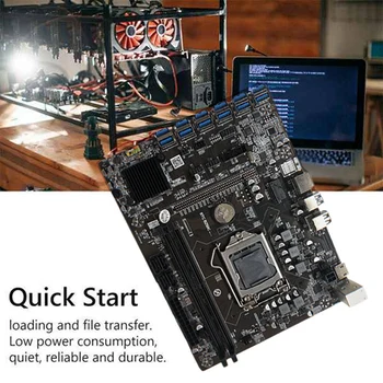 B250C BTC Ieguves Mātesplati ar G3920 vai G3930 CPU CPU+Ventilators+SATA Kabelis+Switch Kabeli 12XPCIE, lai USB3.0 GPU Slots Atbalsta DDR4 DIM